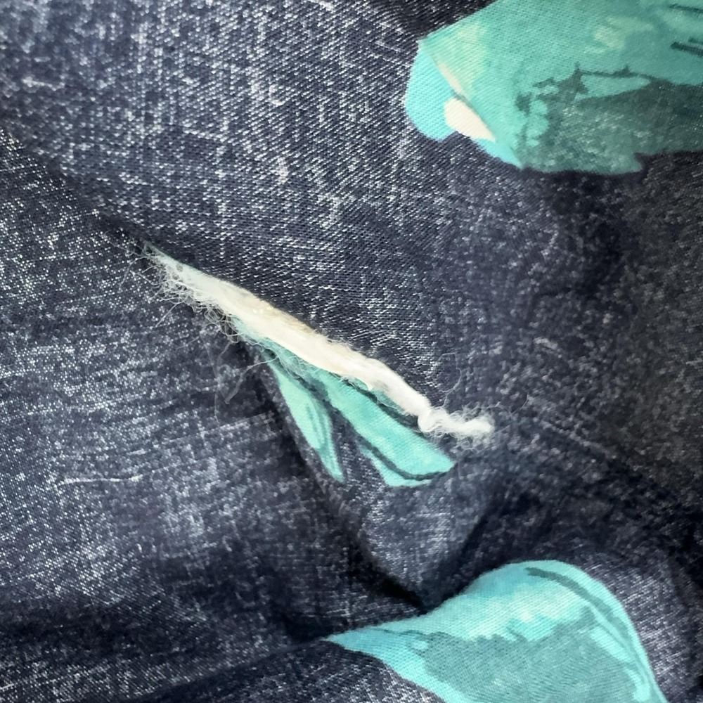 American Eagle Shirt Mens S Blue Parrot Graphic Short Sleeve Button Down - Picture 7 of 8